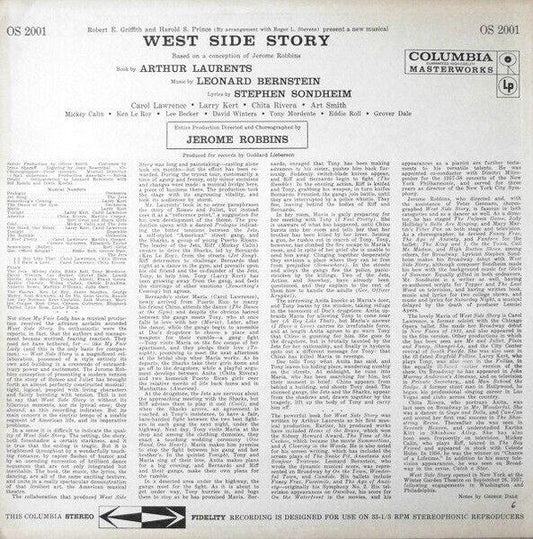 West Side Story Original Broadway Cast 1962-63 OS-2001 L3