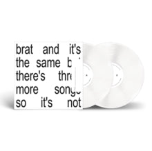 Charli XCX - BRAT & IT'S THE SAME BUT THERE'S THREE MORE SONGS SO IT'S NOT (2x Vinyl LP, White)