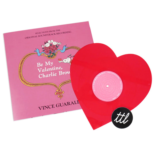 Vince Guaraldi -  Be My Valentine, Charlie Brown (Original Soundtrack) (Indie Exclusive, Colored Vinyl, Red, Unique Shape, 45 RPM)