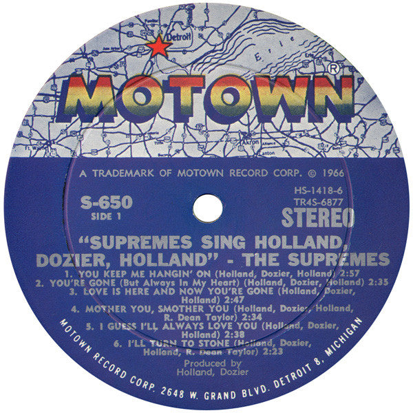 The Supremes : Supremes Sing Holland▪Dozier▪Holland (LP, Album)