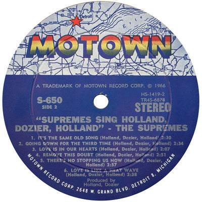 The Supremes : Supremes Sing Holland▪Dozier▪Holland (LP, Album)