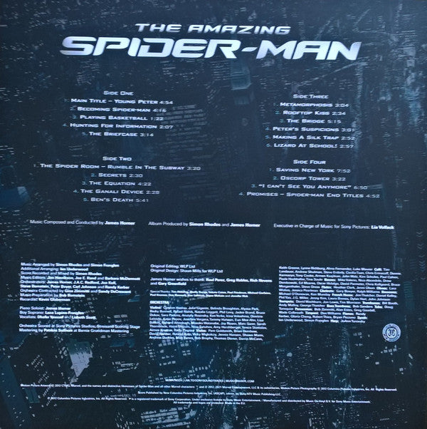 James Horner : The Amazing Spider-Man (Music From The Motion Picture) (2xLP, Ltd, Num, Gre)