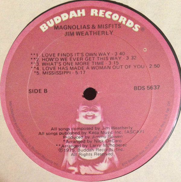 Jim Weatherly : Magnolias & Misfits (LP, Album)