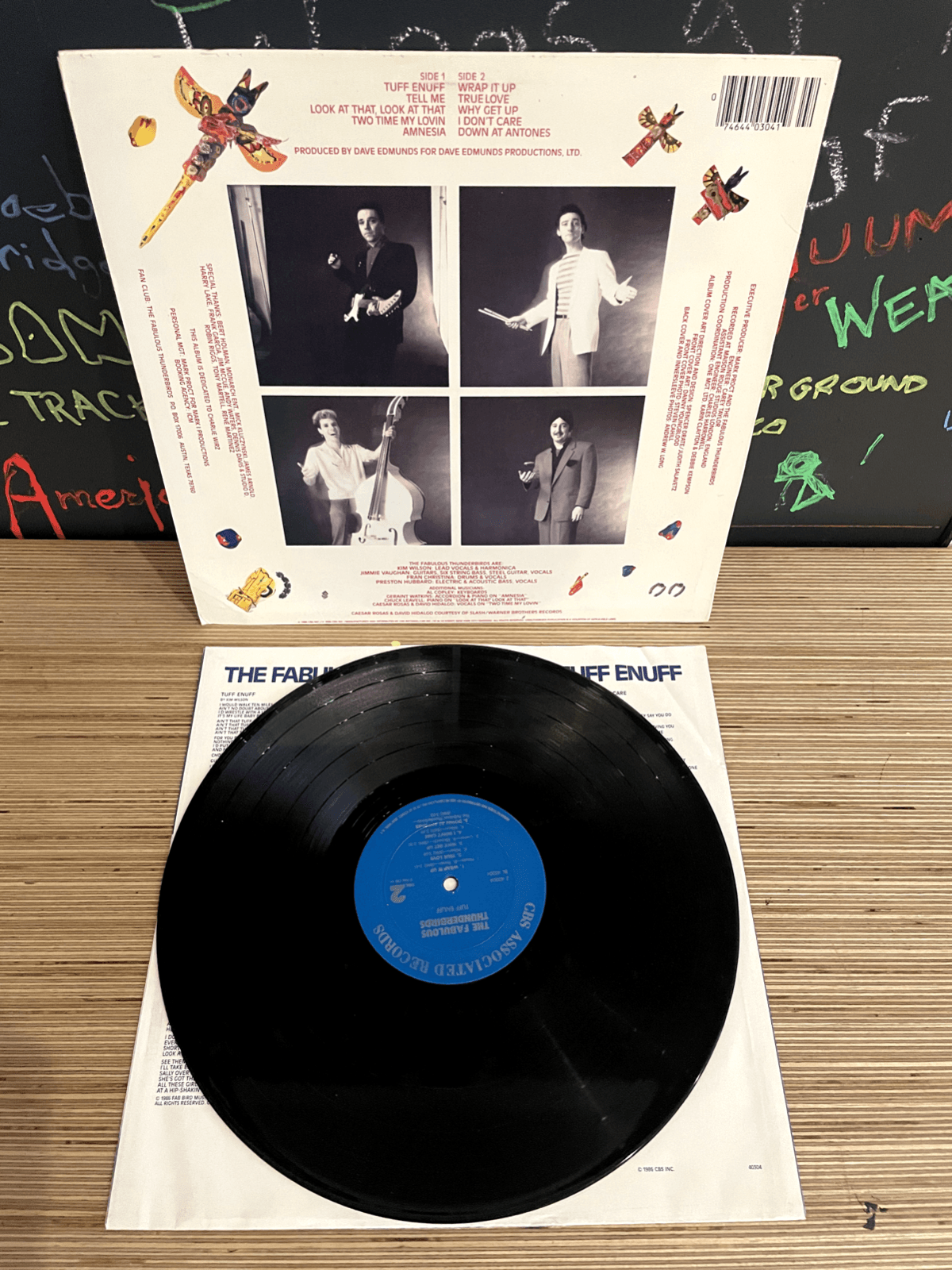 The Fabulous Thunderbirds "Tuff Enuff" Vinyl LP 1986 FZ40304 [Excellent]