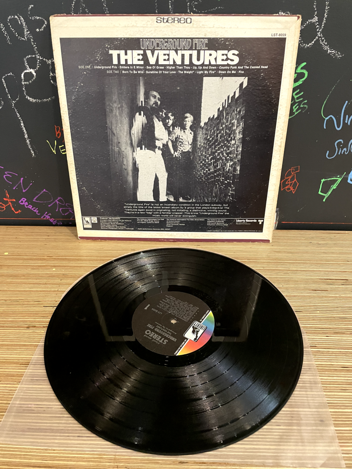 The Ventures-"Underground Fire" 1969 Original PSYCH SURF GARAGE LP (FAIR)